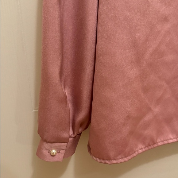 Vintage That’s Me! Sz M Dusty Pink Button Front Shirt VGUC - Picture 8 of 9